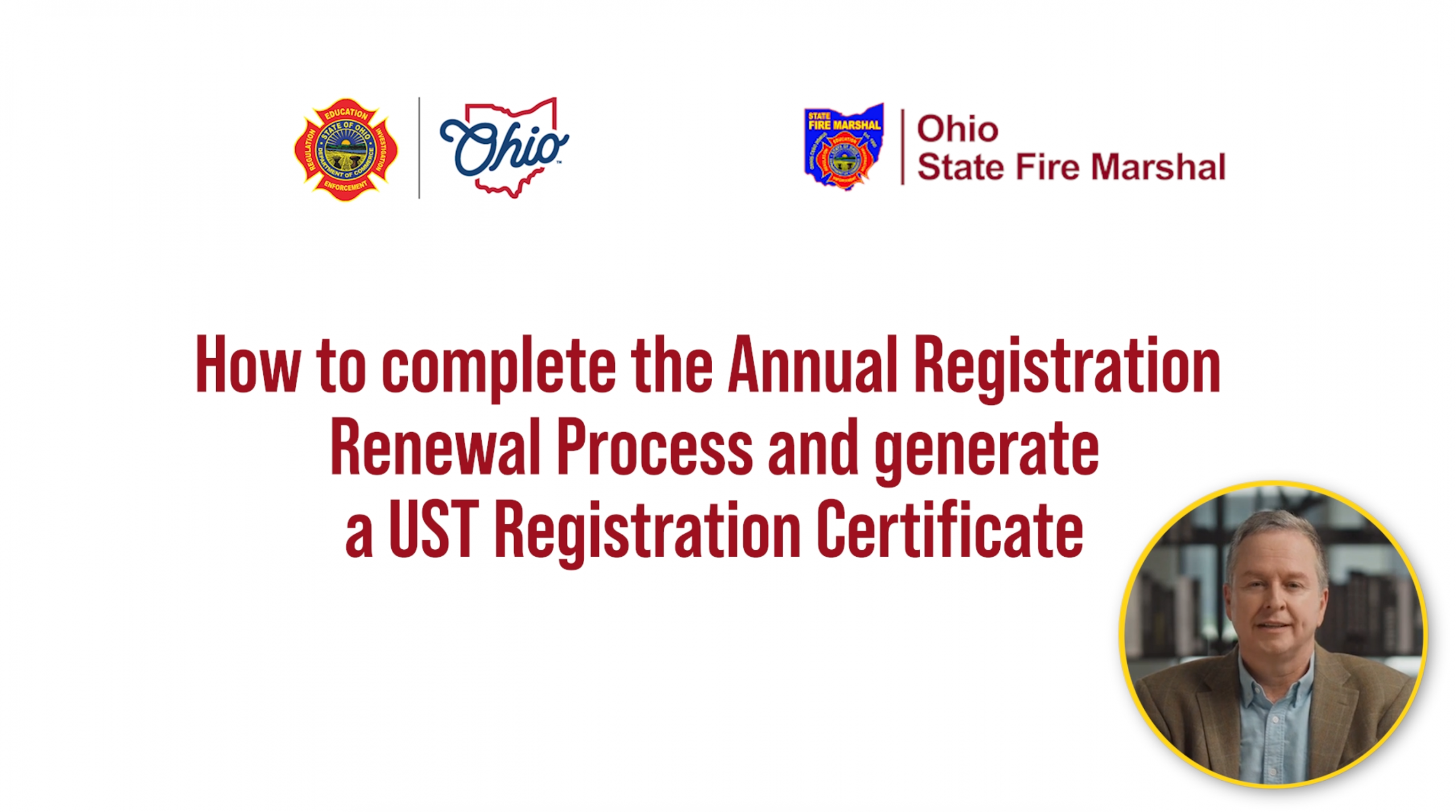 Complete the Annual Registration Renewal Process and generate a UST Registration Certificate