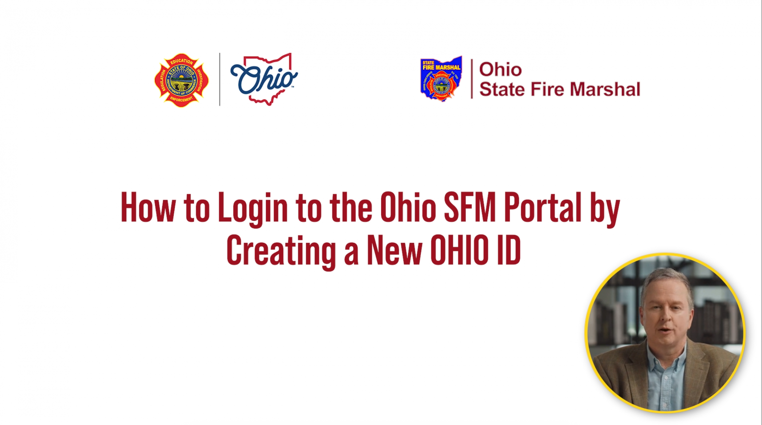 Login to the Ohio SFM Portal by Creating a New OHIO ID
